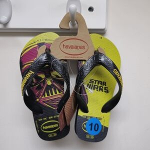 Havaianas Star Wars  Darth Vader Kids Flip Flops NWT Made In Brazil